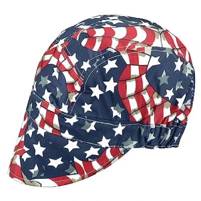 Afbeelding van RIVERWELD Laskap Puur katoenen mesh binnenvoering voor lassers Match lashelm American Eagle Kleur Werkveiligheidsuitrusting Hoofdbescherming