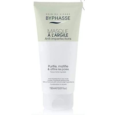 Afbeelding van Gezichtsmasker Byphasse Anti Imperfecties Matte afwerking Klei (150 ml)