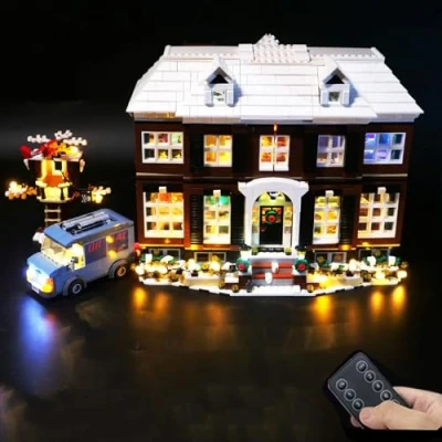Afbeelding van LED Lichtset Versie Met Afstandsbediening, Compatibel Lego 21330 Home Alone Bouwstenen Model, Niet Inbegrepen Set B