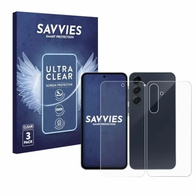 Afbeelding van Savvies (6 Stuks) Schermbeschermer voor Samsung Galaxy A35 5G (Voor+Achter) Screen Protector Ultra Transparant