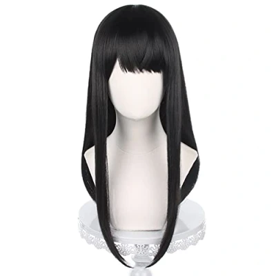 Afbeelding van HIROAKIYA Asa Mitaka Wig, Chainsaw Man Cosplay Wig with Cap, Length approx.60cm