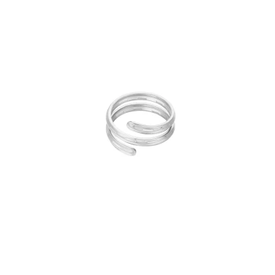 Afbeelding van City Ring Stainless Steel One Size Zilver