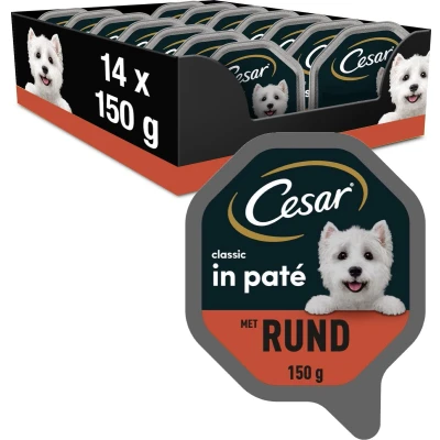 Afbeelding van Cesar Alu Classic Pate Met Rund 150 GR (14 stuks)