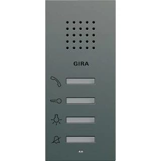 Afbeelding van Gira huisstation vry opbouw antraciet audio 125028