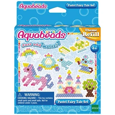 Afbeelding van Aquabeads thema navulling pastel sprookjesset 540 parels 9 creaties te maken