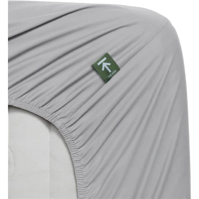 Afbeelding van Beddinghouse Percale katoen Splittopper Hoeslaken 180x220 Licht grijs
