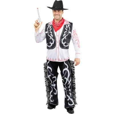 Afbeelding van FUNIDELIA Volwassen Cowboy Kostuum voor vrouwen en mannen Maat: XL