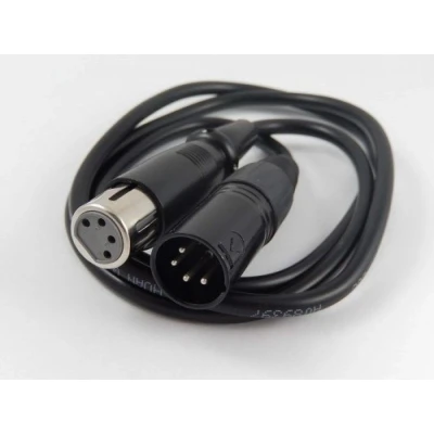 Afbeelding van XLR 4 pins (m) (v) verlengkabel 1,2 meter