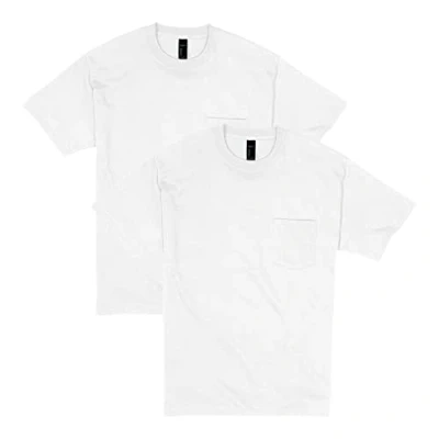 Afbeelding van Hanes Heren T shirt (verpakking van 2), Wit 2 Pack, M