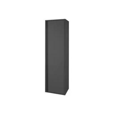 Afbeelding van Kolomkast BWS Sally 135x35x35 cm Greeploos Hoogglans Antraciet