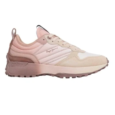 Afbeelding van Pepe Jeans Dames Lucky Flag Sneaker, Roze (Nude Roze), 7 UK, Naakt Roze, UK