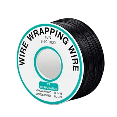 Afbeelding van 30AWG 0,25 mm tined koperdraad, enkele koperen kabel strand temperatuurbestendigheid 105 C 250 meter koperdraad isolatietest verpakkingskabel