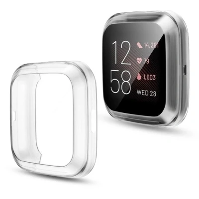 Afbeelding van Fitbit Versa 2 Soft TPU case (volledig beschermd) Transparant