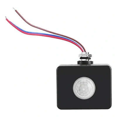 Afbeelding van Yosoo Bewegingssensor Outdoor Menselijk Lichaam Infrarood Detector PIR Wandbestrating Schakelaar Alert Systeem Zwart 110V 240V