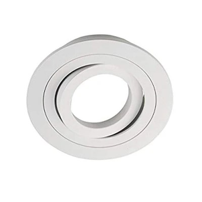 Afbeelding van Wonderlamp Classic w e000102 Pack inbouwspot rond met GU10 fitting, 9,3 x 2,5 cm, 5 stuks, wit