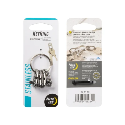 Afbeelding van Nite Ize MicroLink KeyRing Zilver