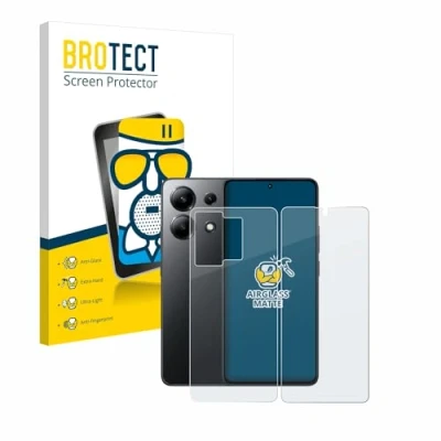 Afbeelding van BROTECT Screenprotector voor Xiaomi Redmi Note 13 4G (Voor+Achter) Folie Beschermfolie Beschermglas matte