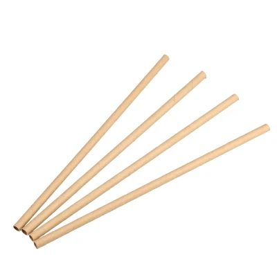 Afbeelding van BIO Papieren rietjes 6mm x 200mm Nature Kraft