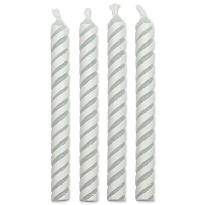 Afbeelding van PME CA027 wit gestreepte kaarsen, middelgroot, 24 stuks, kunststof, ivoor, 0,5 x 5,9 cm