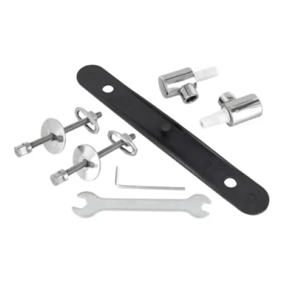 Afbeelding van Ideal Standard Multi Suites wc bril scharnierset met soft close scharnier, kristal van roestvrij staal, J4666BJ, neutraal