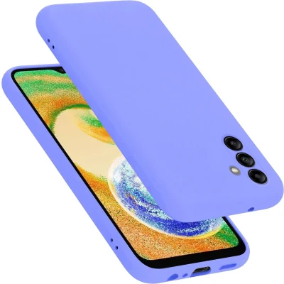 Afbeelding van Cadorabo Hoesje geschikt voor Samsung Galaxy A04s Case in LIQUID LICHT PAARS Beschermhoes TPU silicone Cover