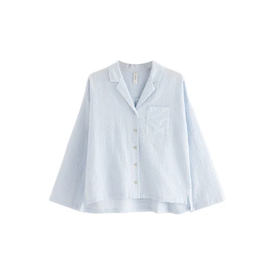 Afbeelding van Lindex Pyjamashirt, Dames, Maat: 34, Blue