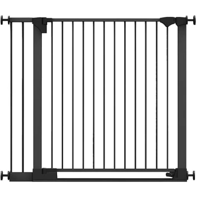 Afbeelding van Safetots SafeStep Traphekje, Zwart, 110cm 117cm, Extra Laag Doorloop, 81cm Brede Deuropening, Traphekje voor Trappen, Gangpaden en Deuren, Baby Peuter, Eenvoudige Installatie