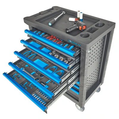 Afbeelding van Datona Gevulde Gereedschapswagen Ultimate Plus 8 Lades 5 Gevuld (79,5 x 52 98 cm) Zwart