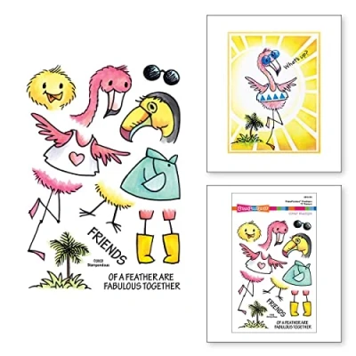 Afbeelding van Stampendous Feathers FransFormer Clear Stamps (STP 173) (DISCONTINUED)