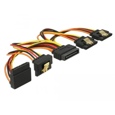 Afbeelding van Delock kabel SATA 15 pins voedingsconnector met snap in functie &gt; SAT