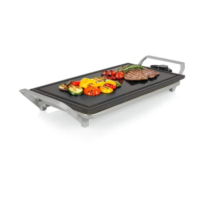 Afbeelding van Princess 103150 Table Chef Premium Stone Grillplaat Bakplaat PFAS vrij 46x26cm Gourmet 4 tot 6 personen 1500W Extra lang snoer