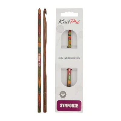 Afbeelding van KnitPro 5 mm Symfonie haakhaken met enkele uiteinden, meerkleurig