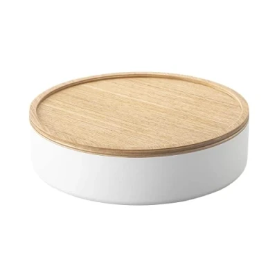 Afbeelding van Yamazaki Storage case with lid Rin White