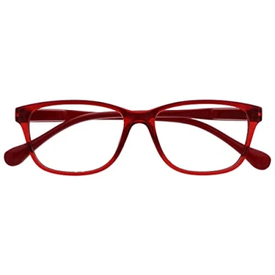 Afbeelding van The Reading Glasses Company zwart lichtgewicht lezer designer stijl heren dame lente scharnier R27 1 + 1.00 +2.50 Optical Power Rood