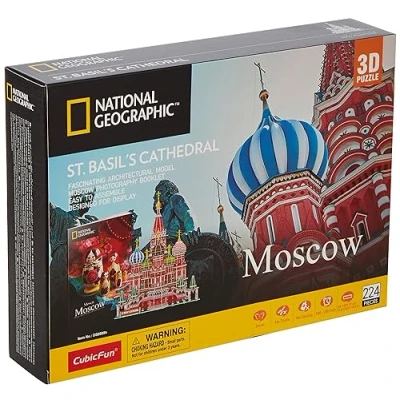 Afbeelding van CubicFun ST. Basil’s Cathedral 3D puzzel 222 stuk(s) Gebouwen