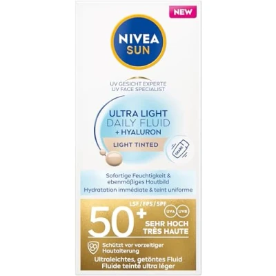 Afbeelding van NIVEA SUN UV Face Specialist Ultra Light Daily Fluid Tinted SPF50+ 40ML