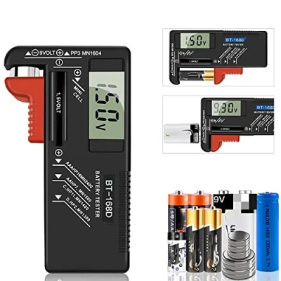 Afbeelding van ZHITING batterij Tester Checker Monitor kleine batterijen, Levensduur van de Testers w/Voltage Power Meter,voor AA, AAA, C, D, PP3, 9 V, 1,5 knoopcelbatterijen