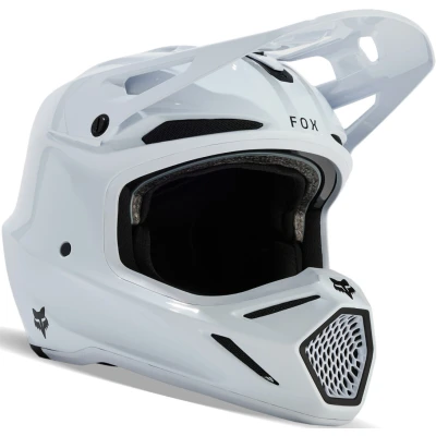 Afbeelding van FOX V3 RS Carbon Solid MIPS Motorcross helm, wit, afmeting 2XL voor man