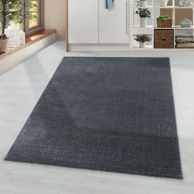 Afbeelding van Laagpolig vloerkleed Smoothly Antraciet 80x150cm Adana Carpets