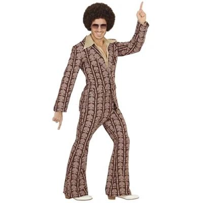 Afbeelding van Jaren 70 old school kostuum voor mannen Verkleedkleding