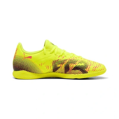Afbeelding van Puma Future 8 PLAY IT Zaalvoetbalschoenen, Heren, Maat: 42.5, Yellow /black Textiel/ synthetisch