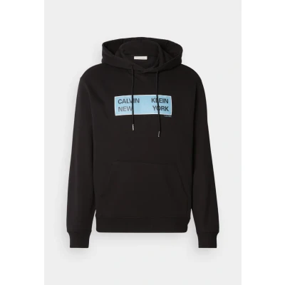 Afbeelding van Calvin Klein Jeans Heren LS EU 350TERRY CKNY BOX GRAPHIC LV04RD259G sweatshirts, Zwart (zwart), L, L