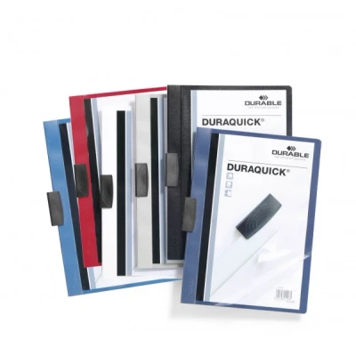 Afbeelding van 20x Durable DURAQUICK KLEMMAP 3MM BLAUW