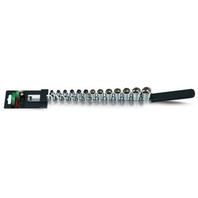 Afbeelding van Dopsleutelset TOPTUL 3/8 12 kant 13Stk kurz(11 13 14 15 16 17 19 21mm)