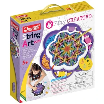 Afbeelding van Quercetti Touwtjeskunst Mandala Play Creativo Creatief tekenen met touwtjes