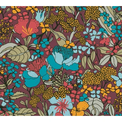 Afbeelding van AS Creation AP Floral Impression 37756 3 377563 Rood / Blauw