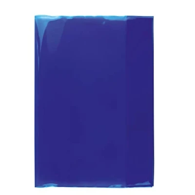 Afbeelding van HERMA 19600 notitieboekomslagen, A4, transparant blauw, 10 stuks, notitiehoezen van duurzaam, afwisbaar en extra dikke polypropyleenfolie, transparante set voor schoolschriften, gekleurd