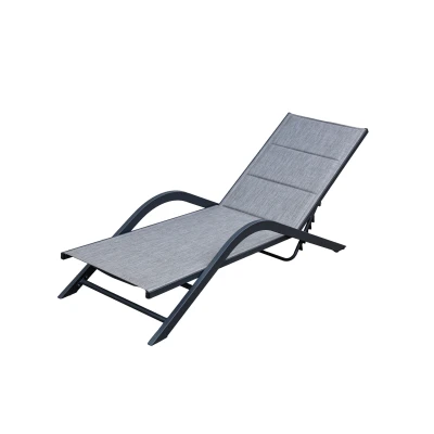 Afbeelding van Sens Line Trento Loungestoel 192x60x88cm Grijs