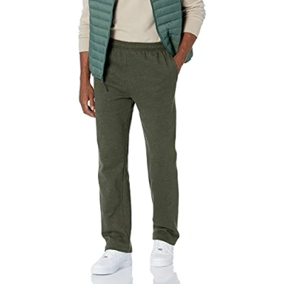 Afbeelding van Amazon Essentials Fleece joggingbroek voor heren (verkrijgbaar in Big &amp; Tall), Olive Heather, 5X Large