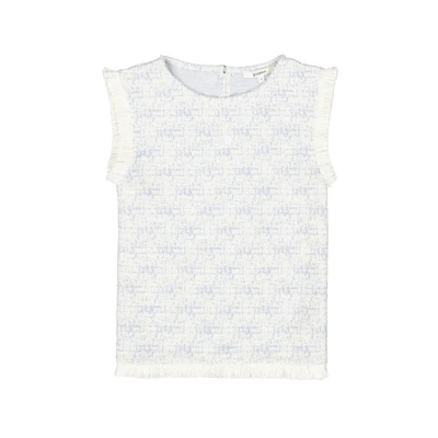 Afbeelding van GARCIA Top Structuur Blauw/dessin S
